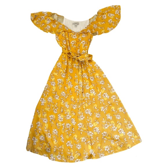 Yireh, Floral Off The Shoulder Dress_Small - Picture 1 of 12